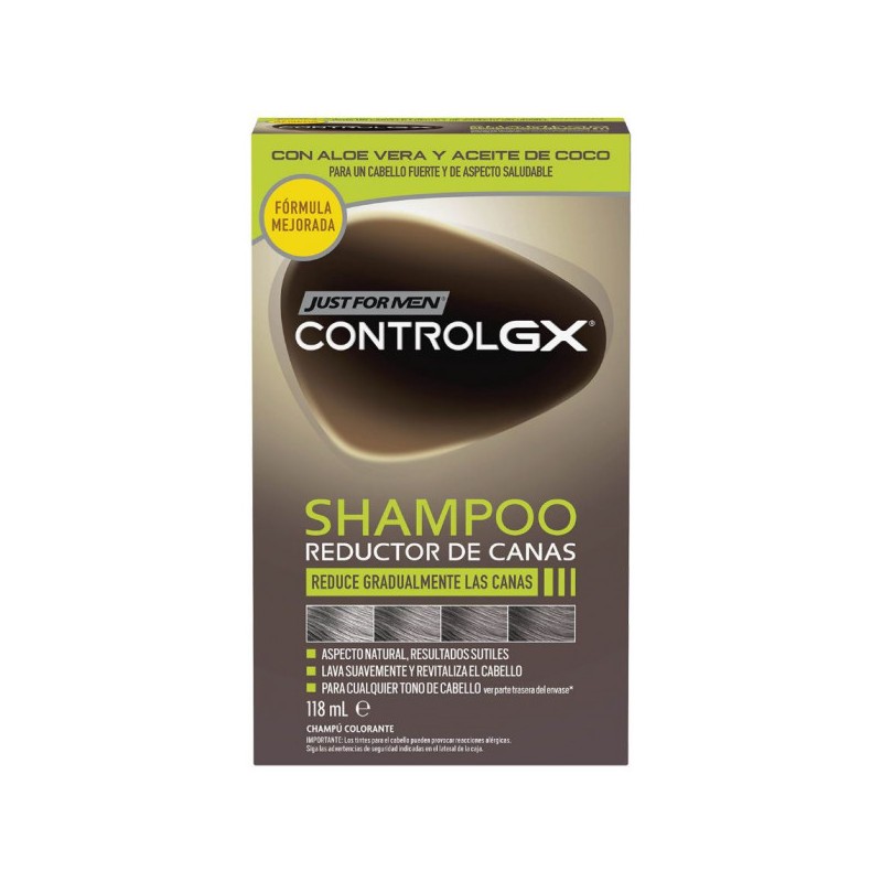 Controlgx just for men champo reductor de canas 118 ml