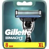 GILLETTE MACH3 Recambio de maquinilla de afeitar estuche 8 unidades