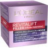 LOREAL Revitalift Filler crema voluminizadora anti-edad noche tarro 50 ml con ácido Hialurónico concentrado