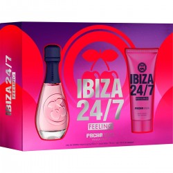PACHA Ibiza 24/7 Feeling estuche con eau de toilette femenina natural spray 80 ml + loción corporal frasco 75 ml