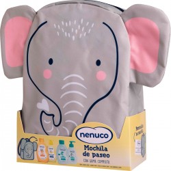 NENUCO Pack Bebé Mochila de paseo elefante con agua de colonia
