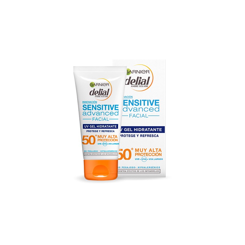 DELIAL Crema facial hidratante Sensitive Advanced FPS 50+ Garnier Delial