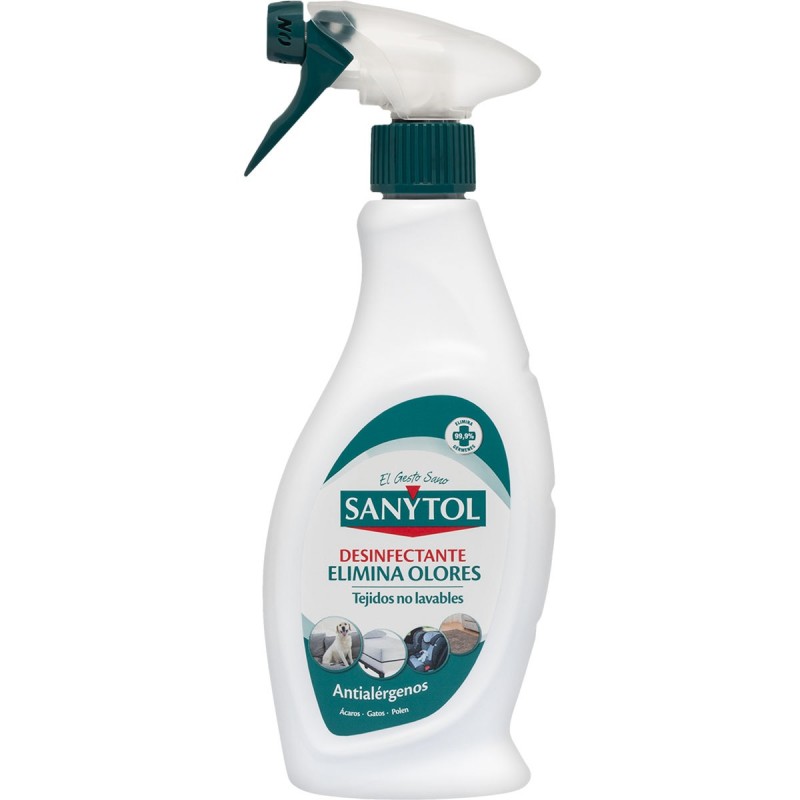 SANYTOL Desinfectante eliminador de olores textil antialérgenos pistola 500 ml