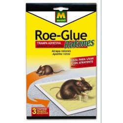 Trampa Adhesivo Ratones Roe Glue (3 Un)