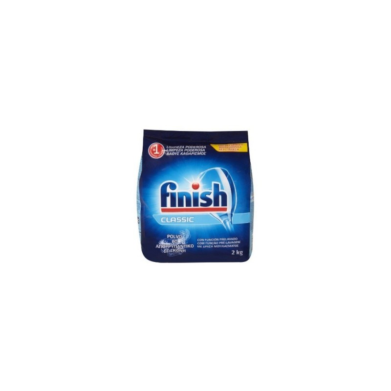 FINISH detergente lavavajillas polvo 2k