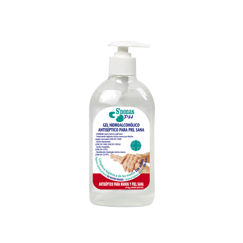 S´NONAS gel limpia manos higienizante 500 ml dosificador